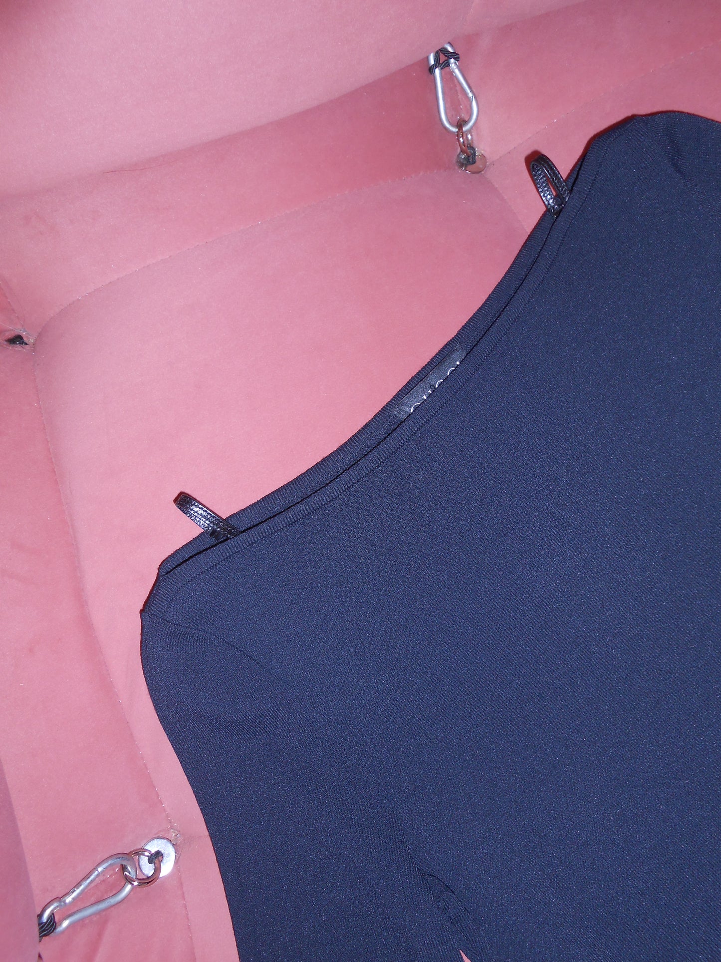 GUCCI BY TOM FORD SS 1998 RUNWAY LONG SLEEVE DRESS WITH LEATHER STRAPS