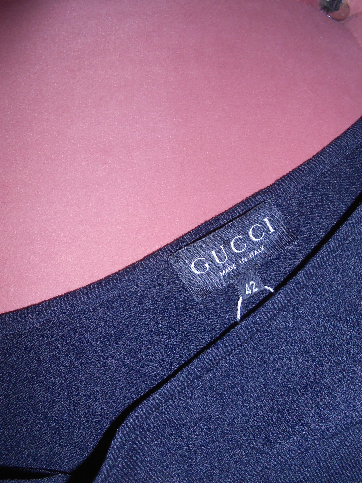 GUCCI BY TOM FORD SS 1998 RUNWAY LONG SLEEVE DRESS WITH LEATHER STRAPS