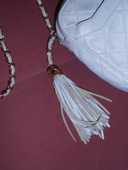 CHANEL BY KARL LAGERFELD 1991/1994 CAMERA BAG WITH TASSLE