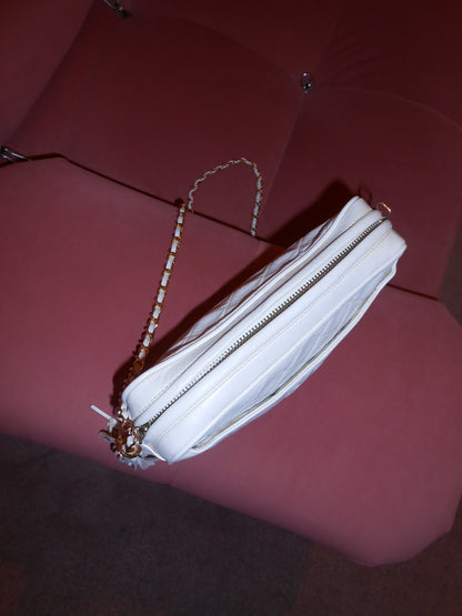 CHANEL BY KARL LAGERFELD 1991/1994 CAMERA BAG WITH TASSLE