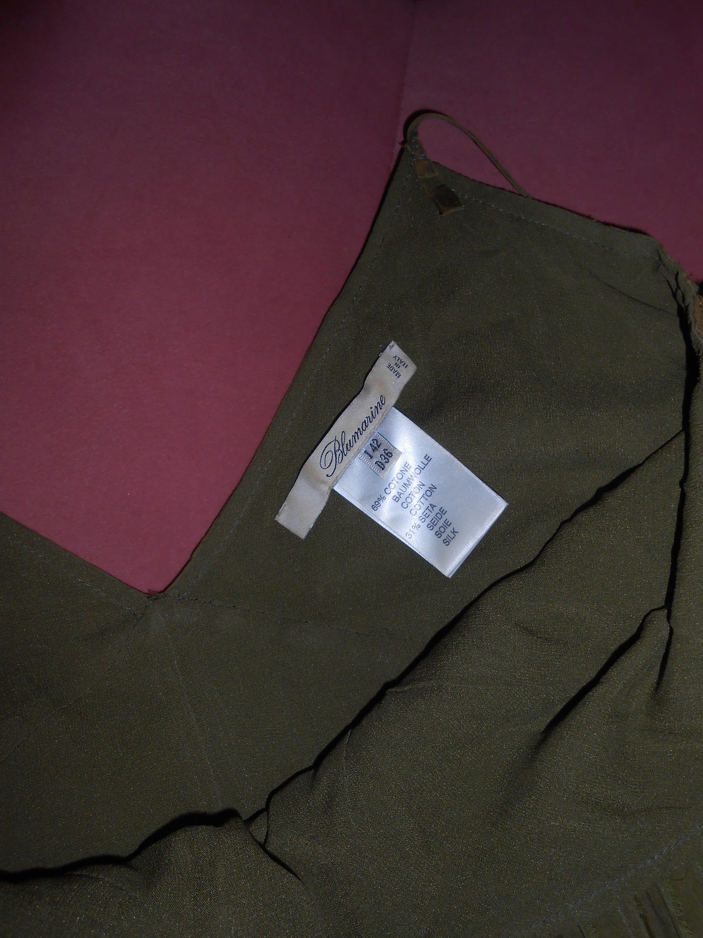 BLUMARINE EARLY 2000S SILK DRESS WITH GEMSTONES