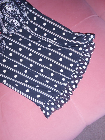 CHANTAL THOMASS 1990S POLKA DOT BUSTIER TOP