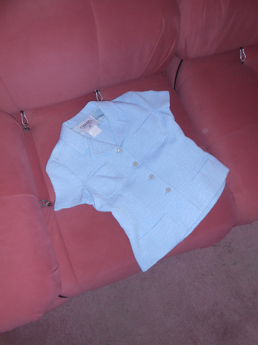 CHANEL BY KARL LAGERFELD CRUISE 1997 SHORT SLEEVE FITTED JACKET