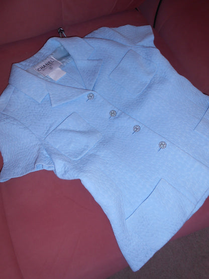 CHANEL BY KARL LAGERFELD CRUISE 1997 SHORT SLEEVE FITTED JACKET