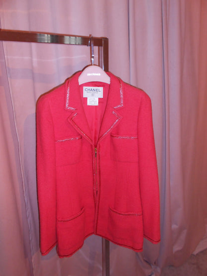 CHANEL BY KARL LAGERFELD SS 1995 BARBIE JACKET WITH ZIPPER
