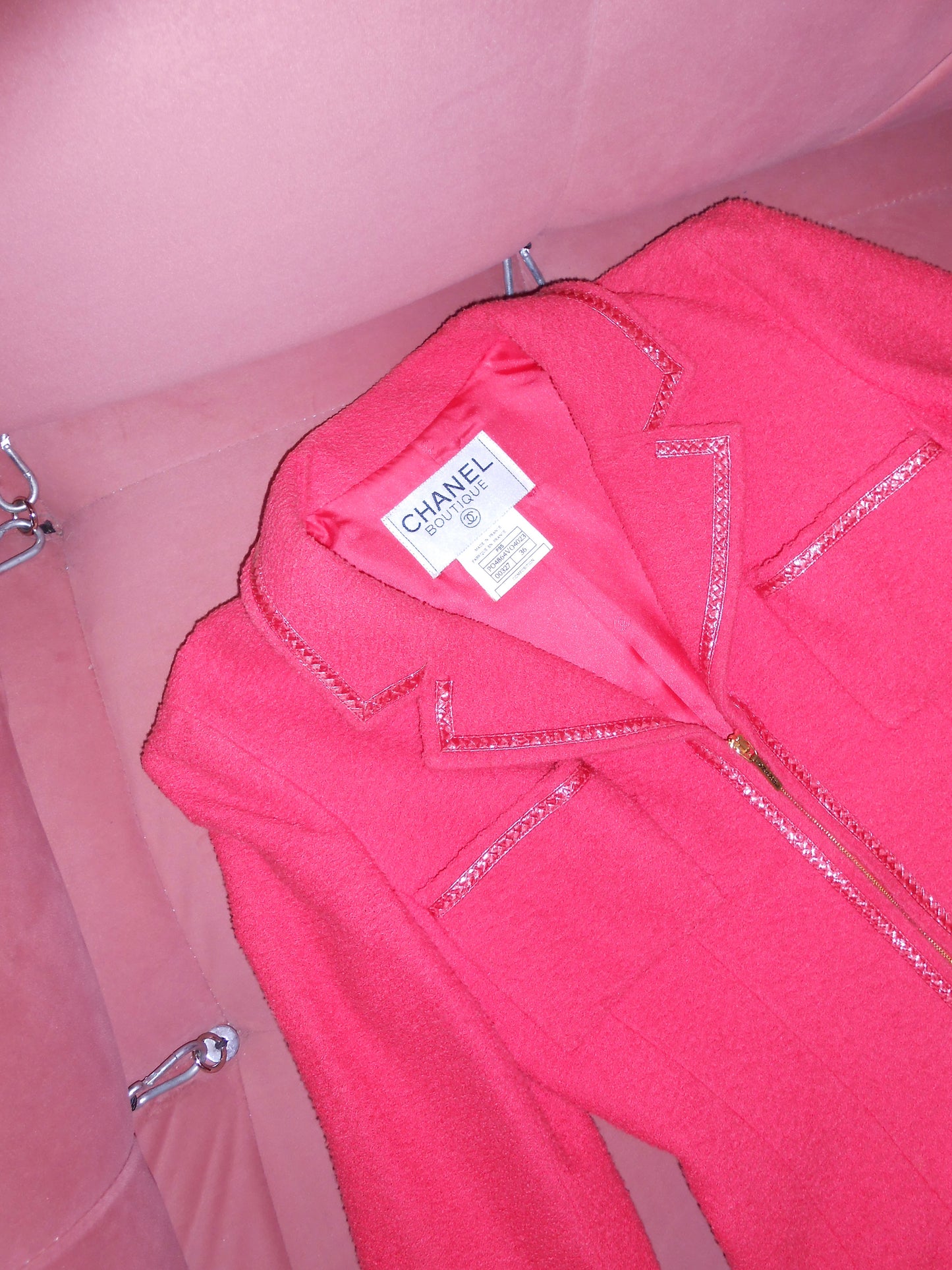 CHANEL BY KARL LAGERFELD SS 1995 BARBIE JACKET WITH ZIPPER