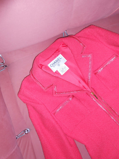 CHANEL BY KARL LAGERFELD SS 1995 BARBIE JACKET WITH ZIPPER