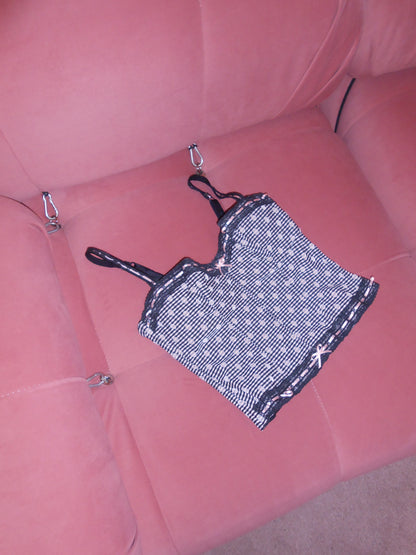 CHANTAL THOMASS 1990S POLKA DOT BUSTIER TOP