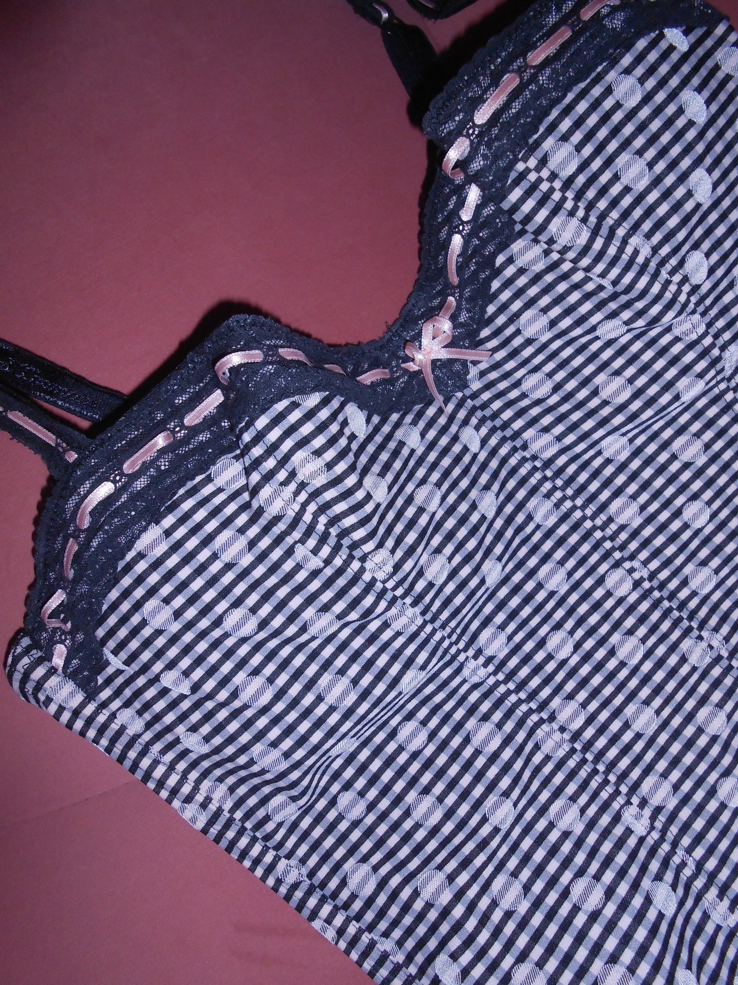 CHANTAL THOMASS 1990S POLKA DOT BUSTIER TOP