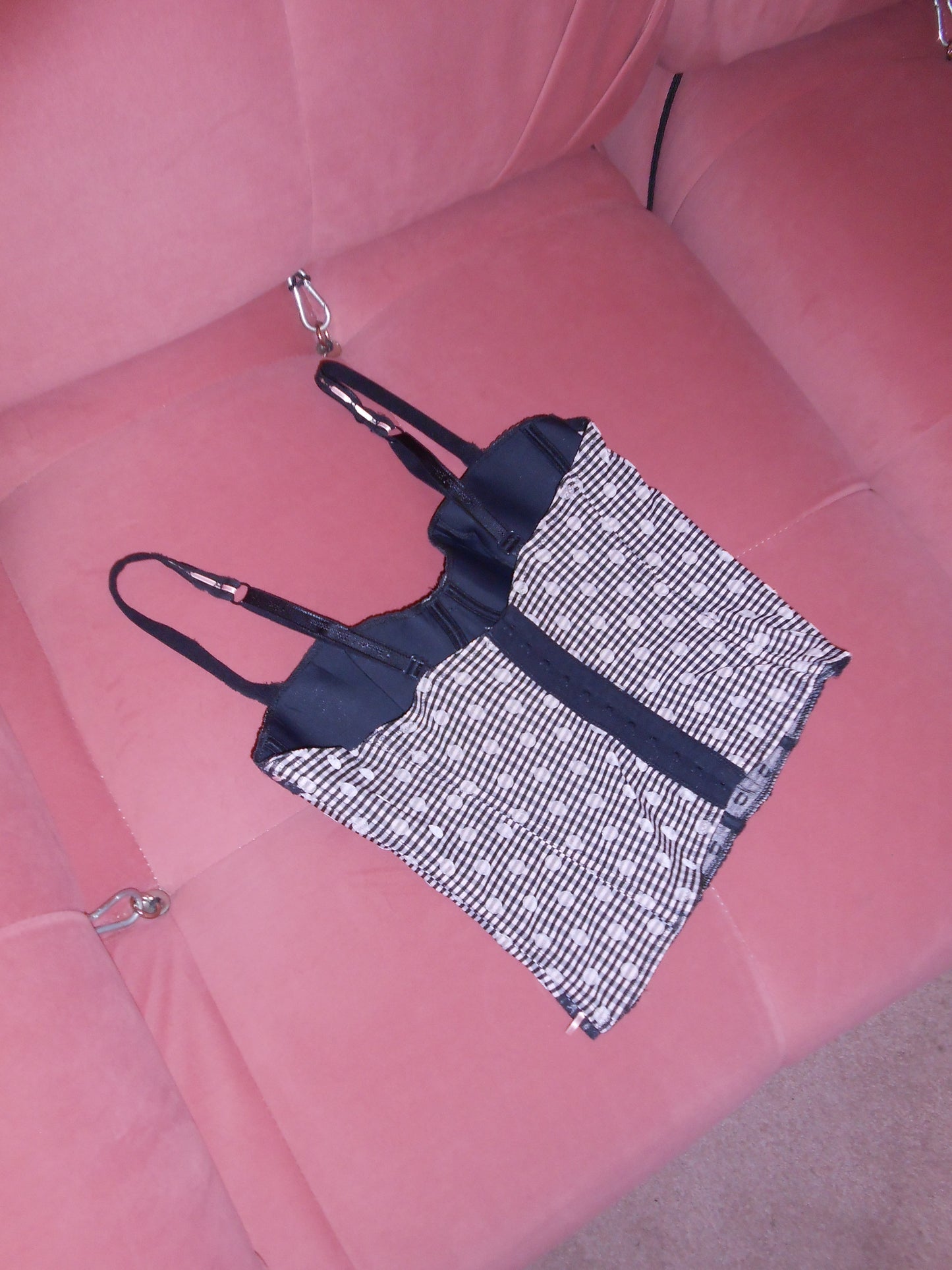 CHANTAL THOMASS 1990S POLKA DOT BUSTIER TOP