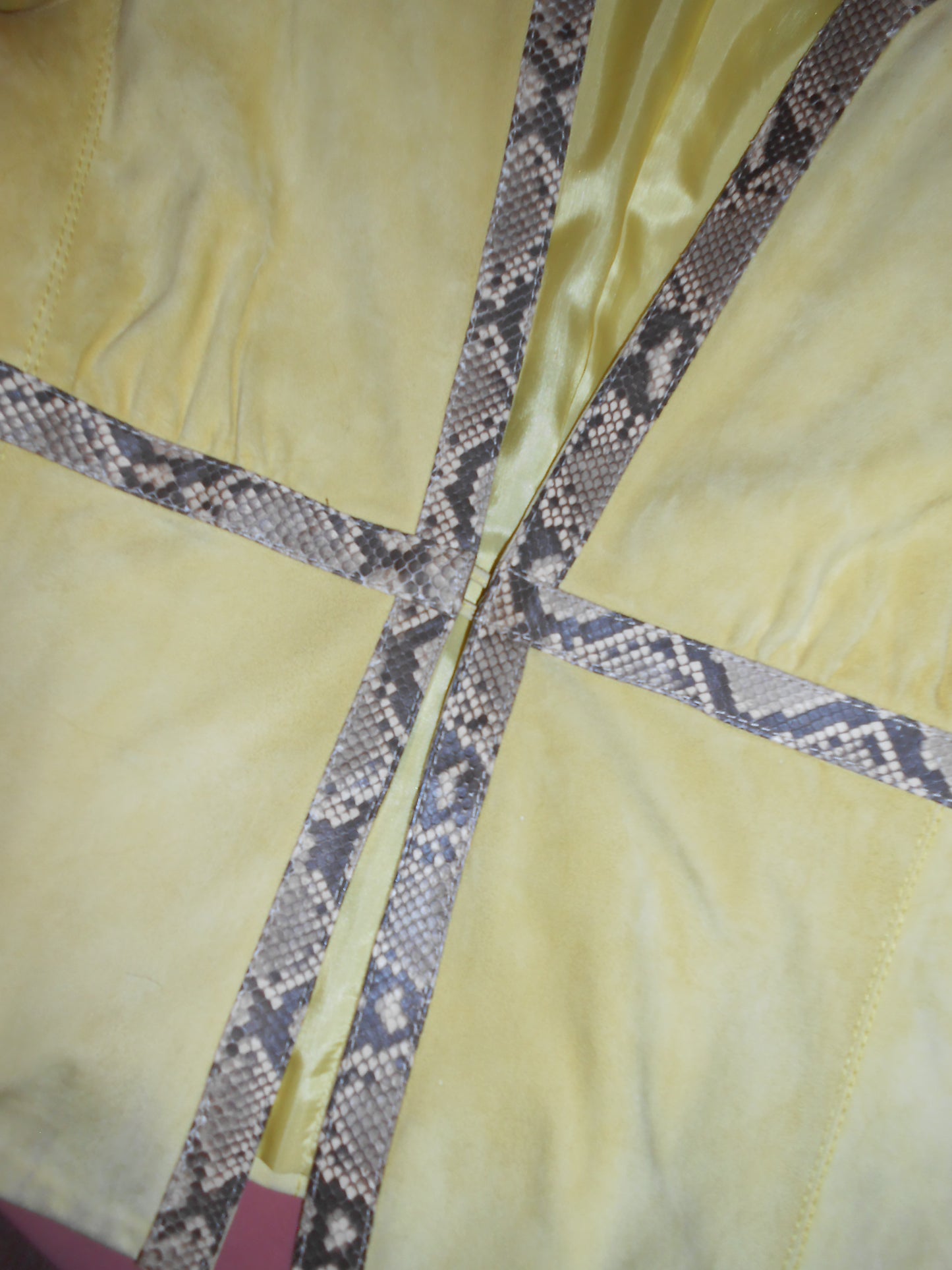 VALENTINO EARLY 2000S SUEDE & PYTHON JACKET