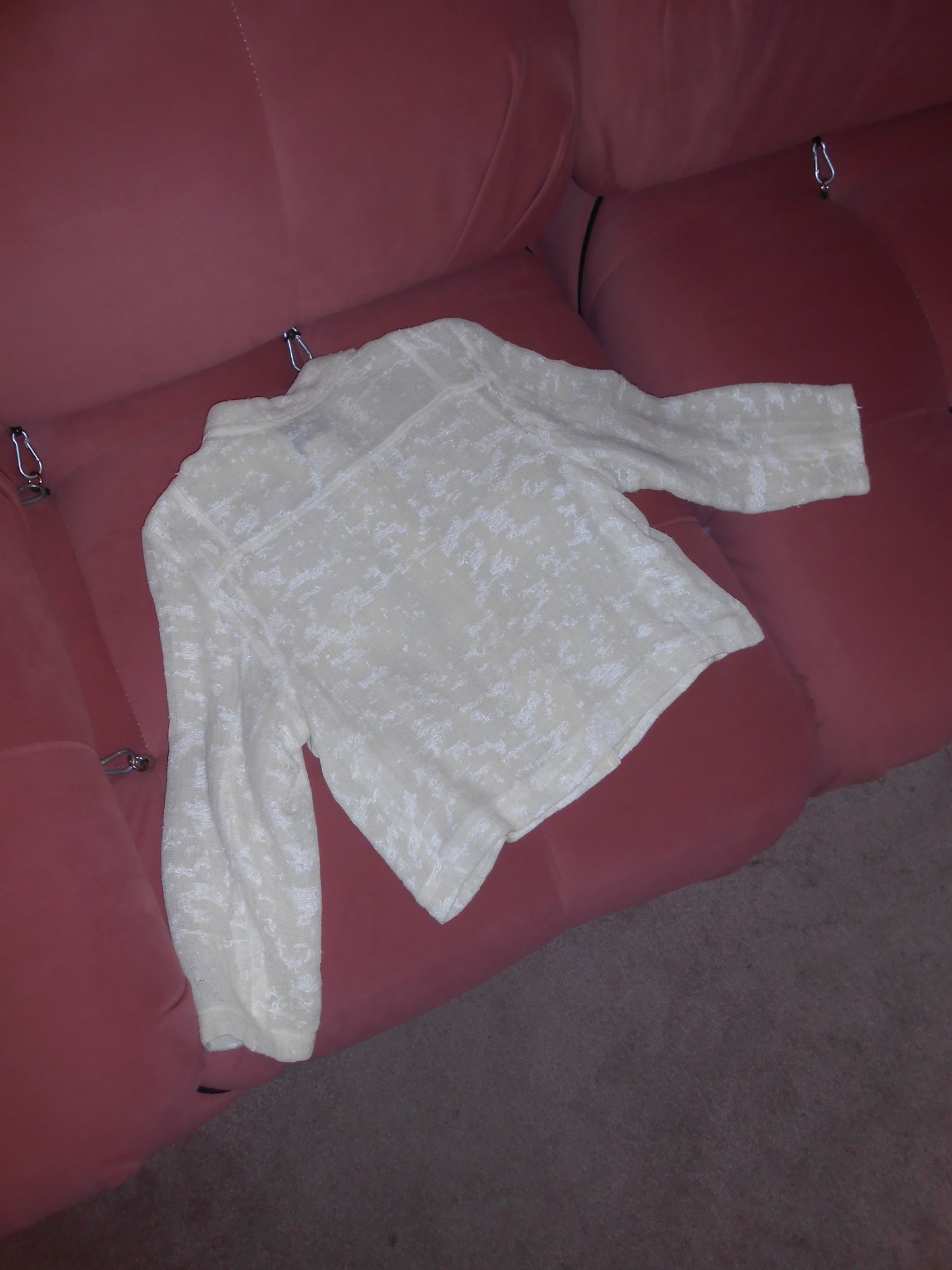 CHANEL BY KARL LAGERFELD SS 1999 IVORY TWEED JACKET TOP