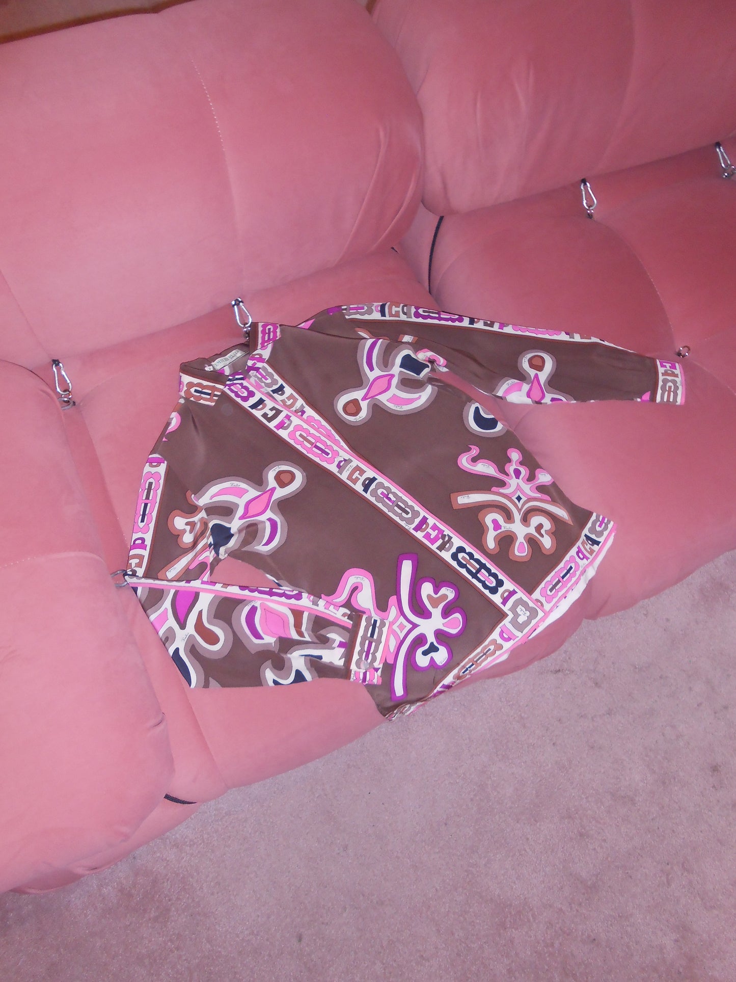 PUCCI 1960S SILK PRINTED BLOUSE