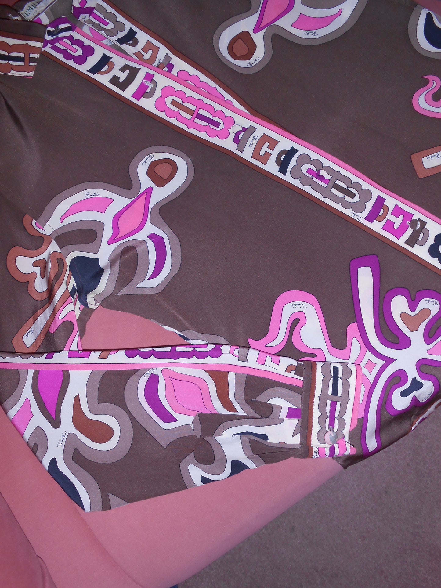 PUCCI 1960S SILK PRINTED BLOUSE