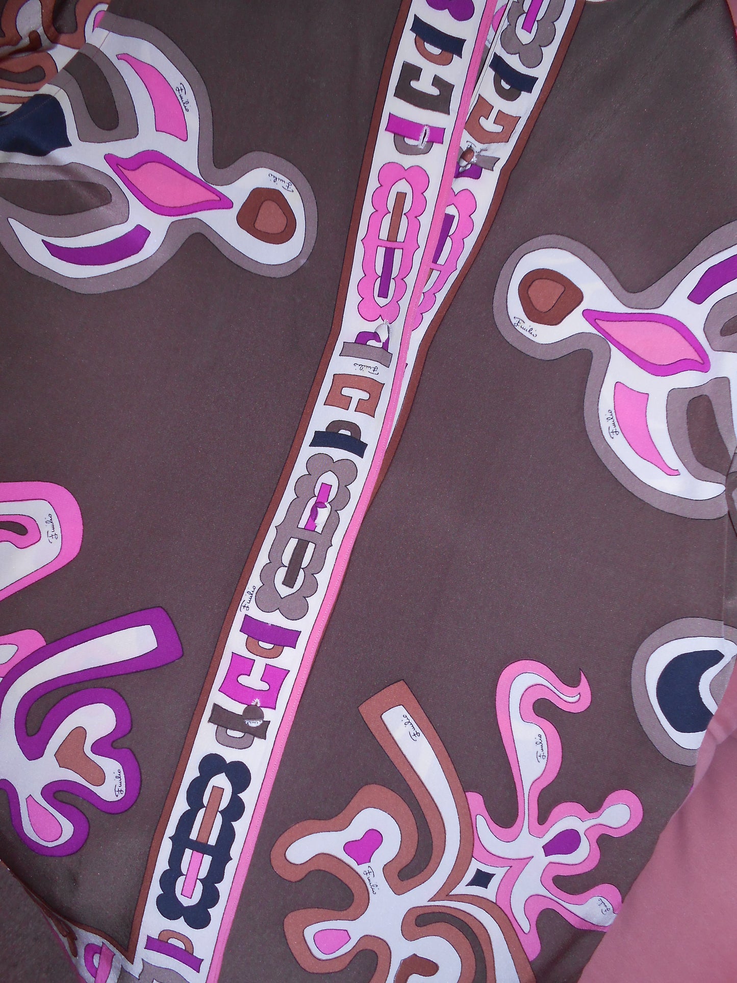 PUCCI 1960S SILK PRINTED BLOUSE