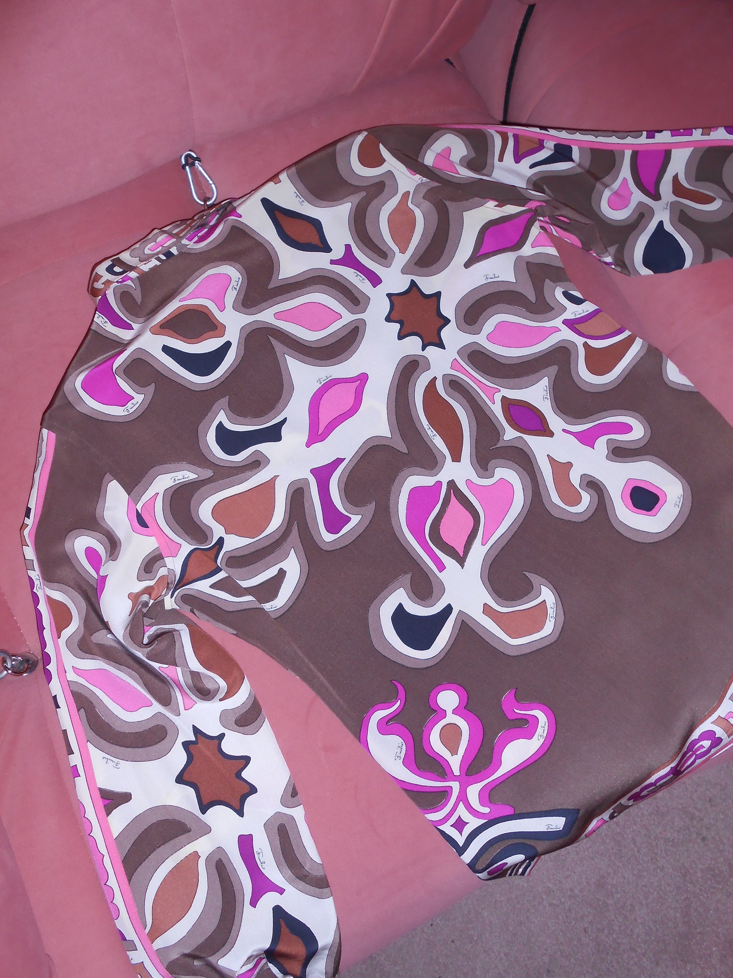 PUCCI 1960S SILK PRINTED BLOUSE