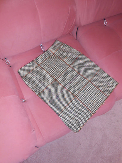 VALENTINO EARLY 2000S WOOL PLAID SKIRT