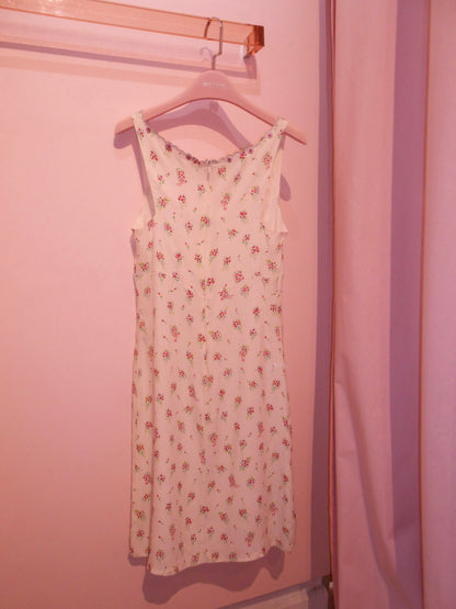 BLUMARINE EARLY 2000S SILK FLORAL MINI DRESS