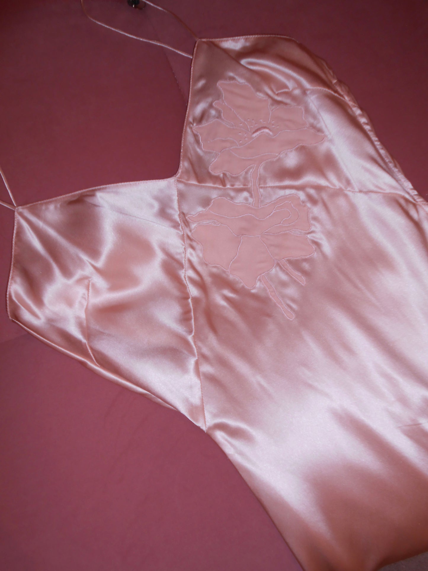 BLUMARINE EARLY 2000S SILK SLIP DRESS WITH FLOWER