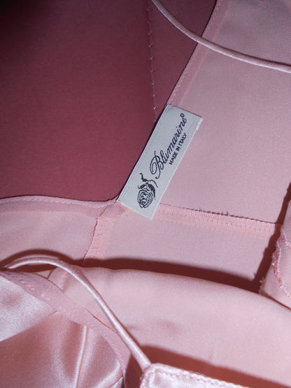 BLUMARINE EARLY 2000S SILK SLIP DRESS WITH FLOWER