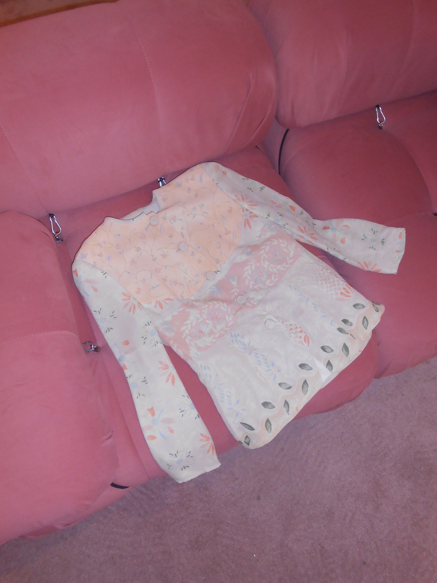 EMPORIO ARMANI 1990S FLORAL FITTED JACKET