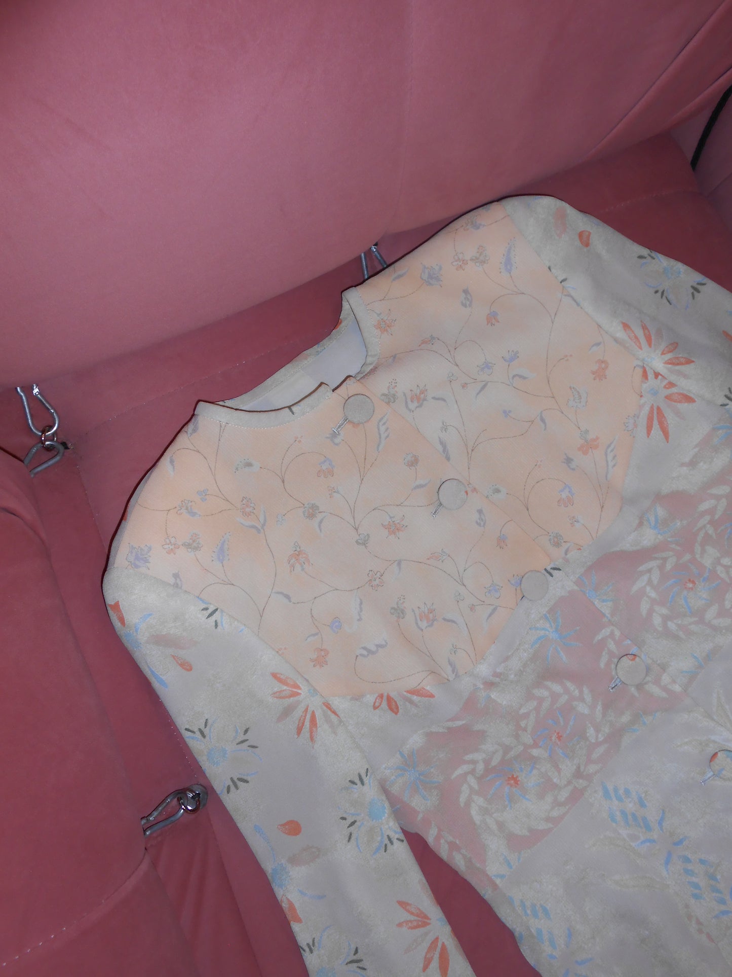 EMPORIO ARMANI 1990S FLORAL FITTED JACKET