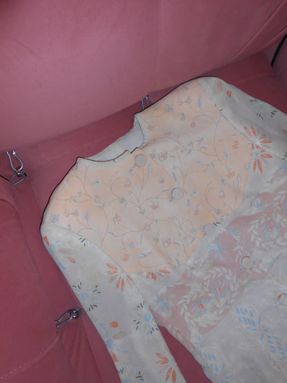 EMPORIO ARMANI 1990S FLORAL FITTED JACKET