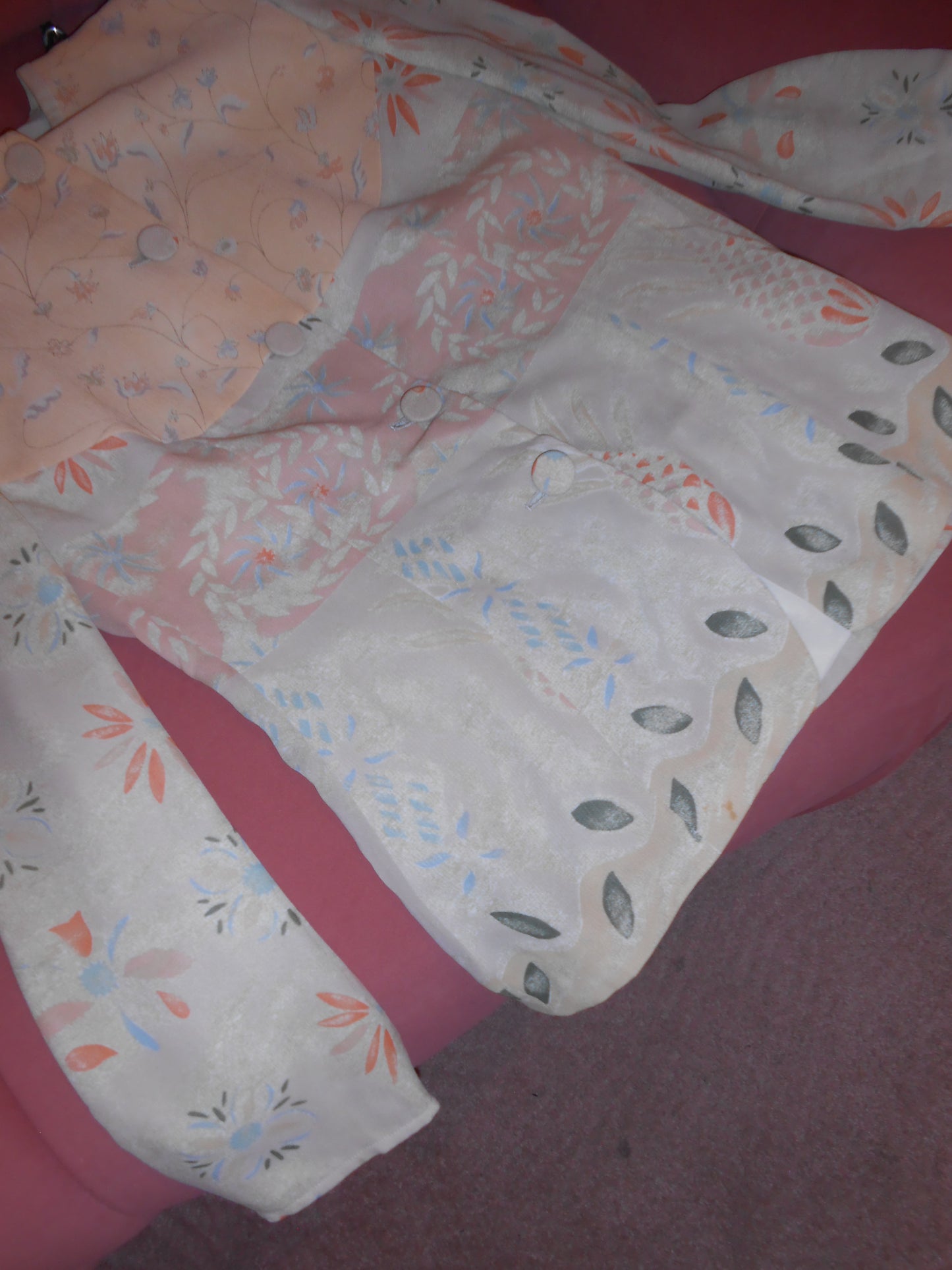 EMPORIO ARMANI 1990S FLORAL FITTED JACKET