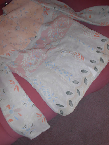 EMPORIO ARMANI 1990S FLORAL FITTED JACKET