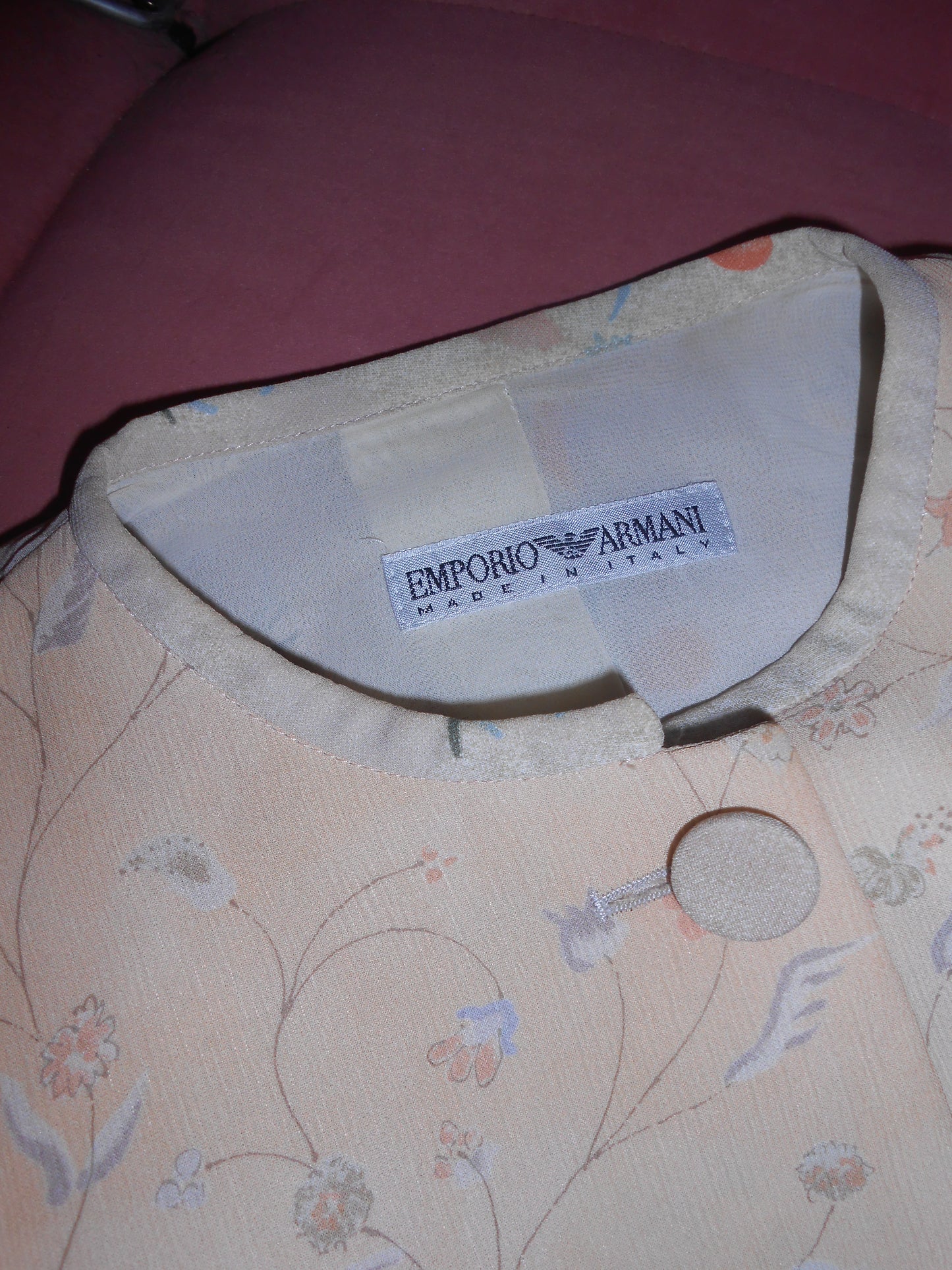 EMPORIO ARMANI 1990S FLORAL FITTED JACKET