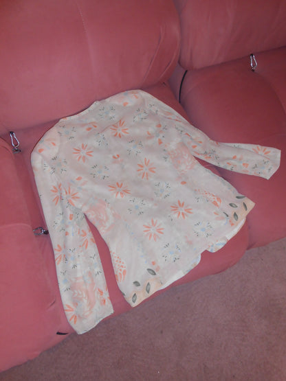 EMPORIO ARMANI 1990S FLORAL FITTED JACKET