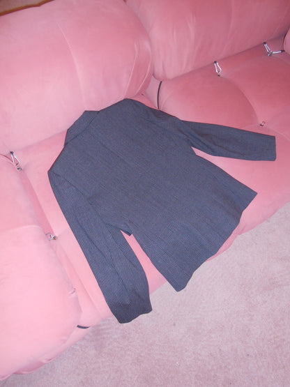 YVES SAINT LAURENT VARIATION 1990S PINSTRIPE WOOL SUIT