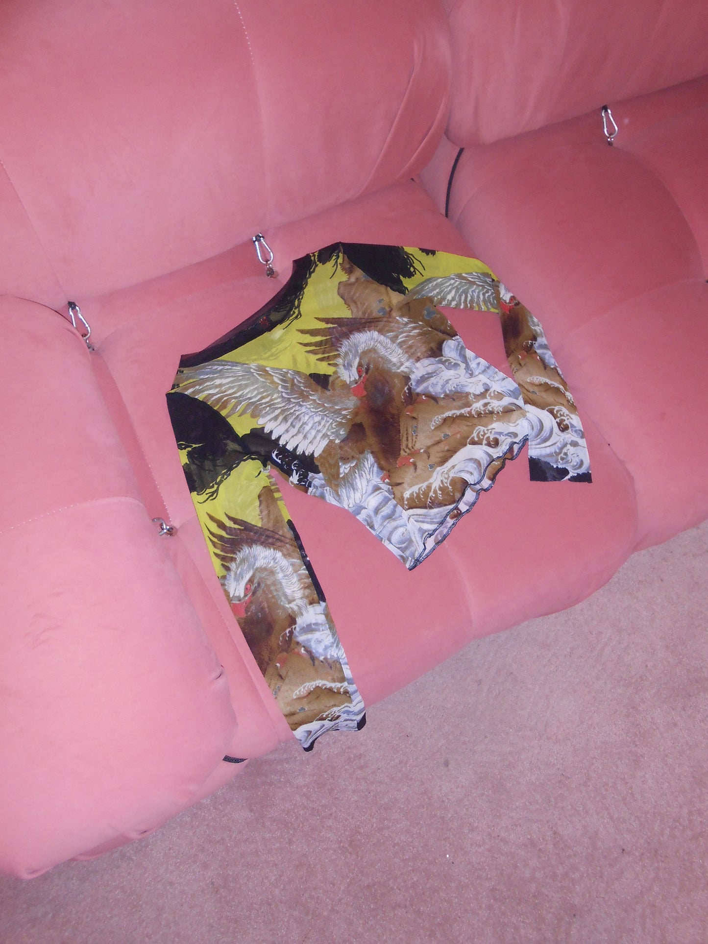 JEAN PAUL GAULTIER	SOLEIL 1990S EAGLE PRINT TOP