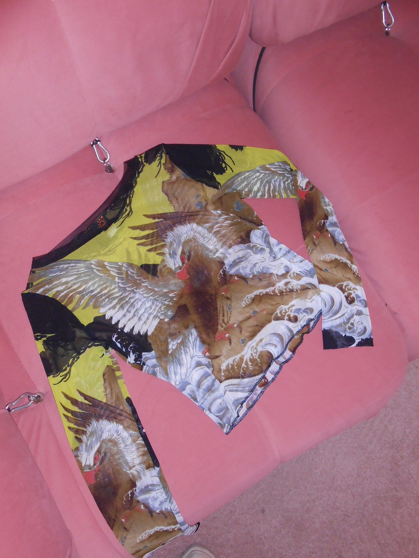 JEAN PAUL GAULTIER	SOLEIL 1990S EAGLE PRINT TOP