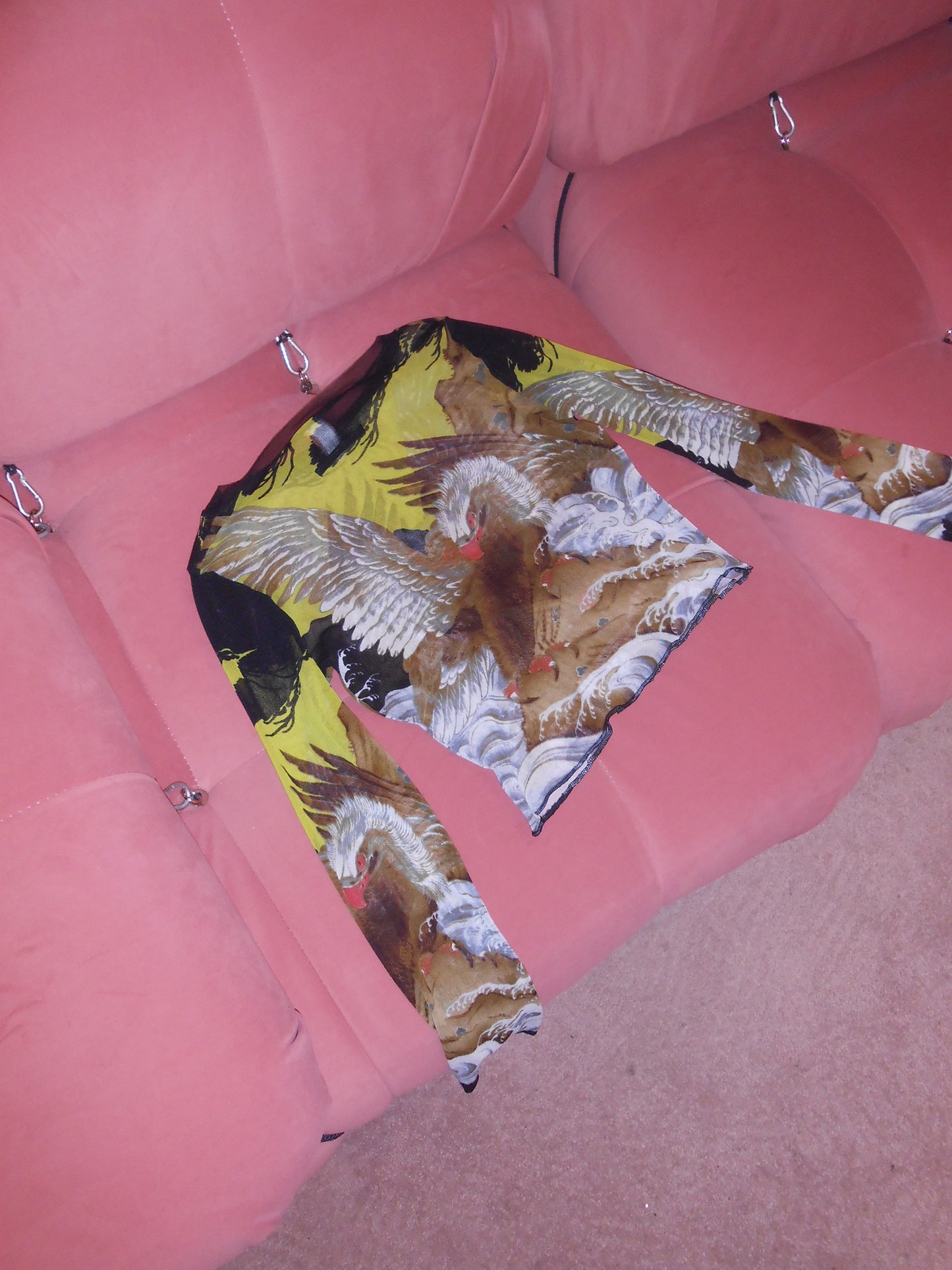 JEAN PAUL GAULTIER	SOLEIL 1990S EAGLE PRINT TOP