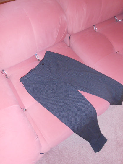 YVES SAINT LAURENT VARIATION 1990S PINSTRIPE WOOL SUIT
