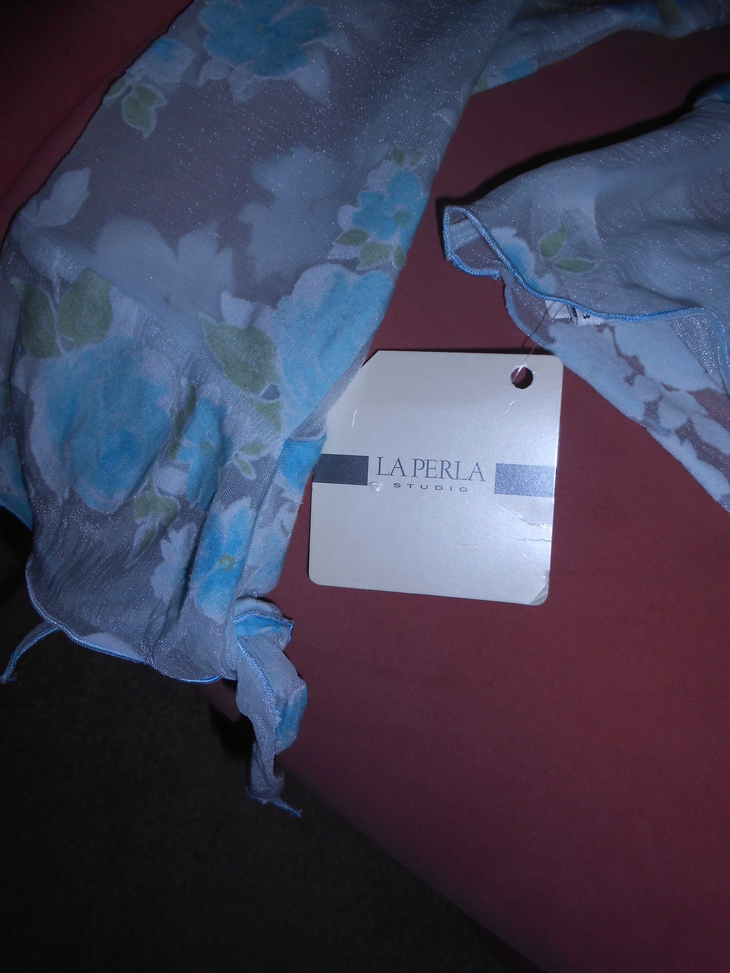 LA PERLA 1990S SILK FLORAL BLOUSE
