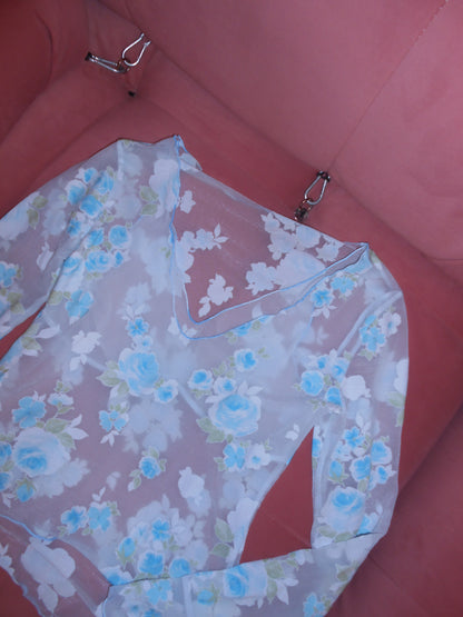 LA PERLA 1990S SILK FLORAL BLOUSE