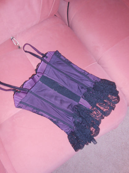 CHANTAL THOMASS 1990S LACE BUSTIER TOP