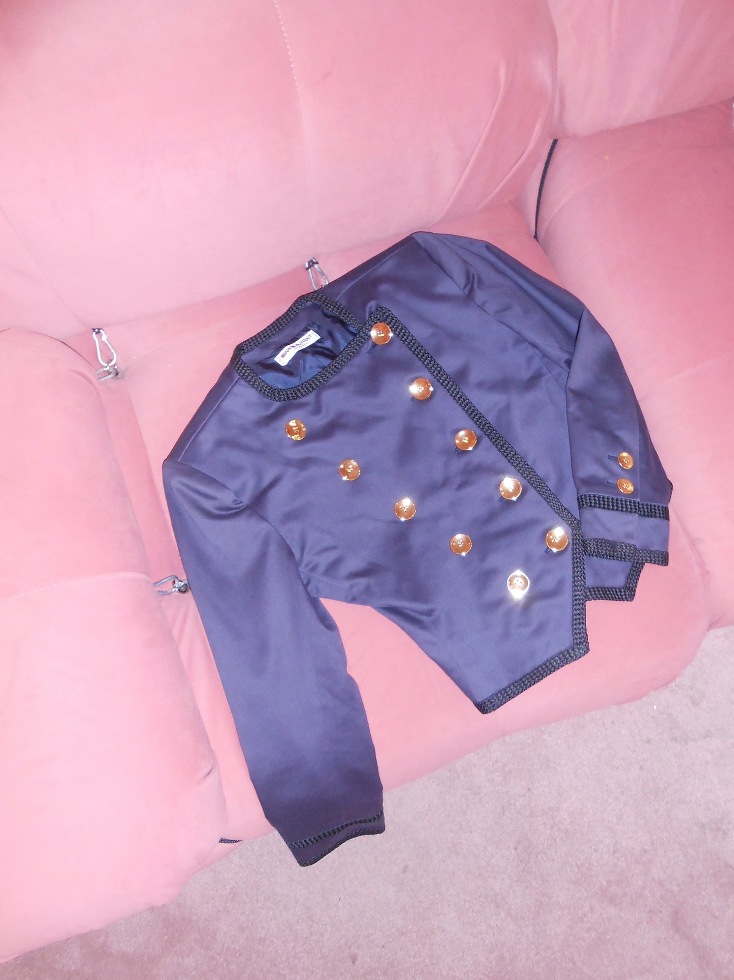 YVES SAINT LAURENT SS 1987	WOOL JACKET WITH GOLD BUTTONS