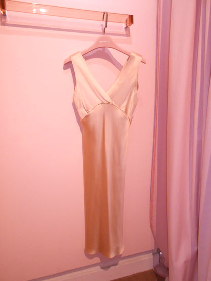 BALENCIAGA BY NICOLAS GHESQUIERE	SS 2004	SATIN BIAS CUT SLIP DRESS
