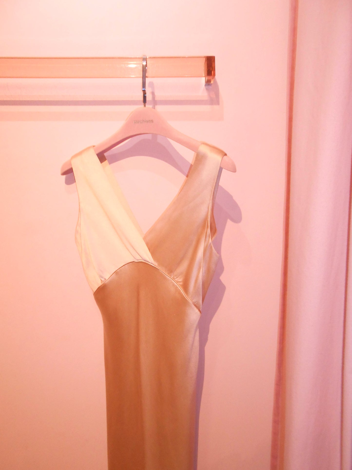 BALENCIAGA BY NICOLAS GHESQUIERE	SS 2004	SATIN BIAS CUT SLIP DRESS