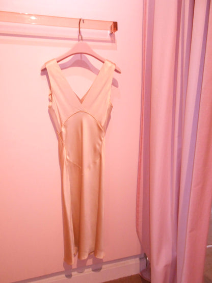 BALENCIAGA BY NICOLAS GHESQUIERE	SS 2004	SATIN BIAS CUT SLIP DRESS