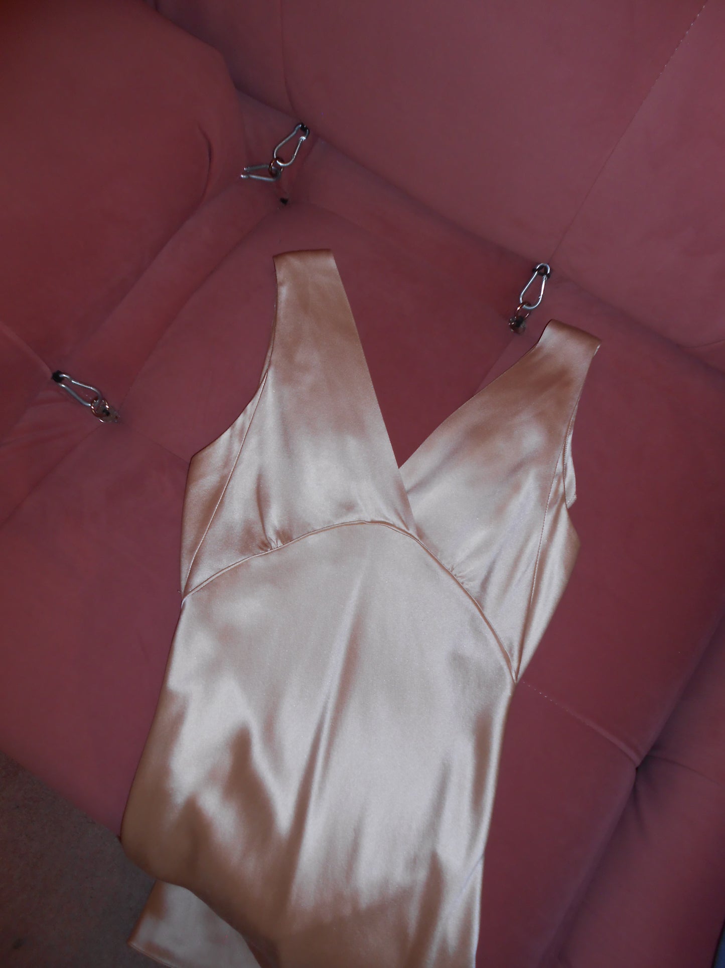 BALENCIAGA BY NICOLAS GHESQUIERE	SS 2004	SATIN BIAS CUT SLIP DRESS