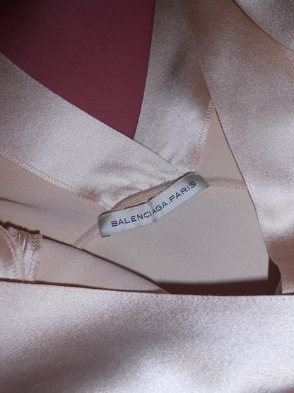 BALENCIAGA BY NICOLAS GHESQUIERE	SS 2004	SATIN BIAS CUT SLIP DRESS