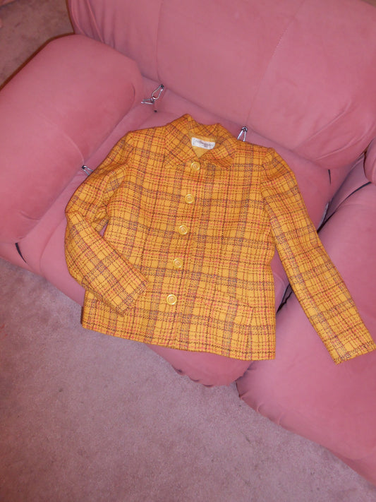 YVES SAINT LAURENT VARIATION 1990S TWEED JACKET