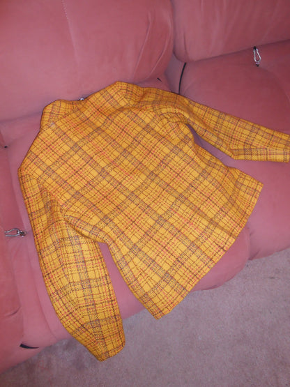 YVES SAINT LAURENT VARIATION 1990S TWEED JACKET