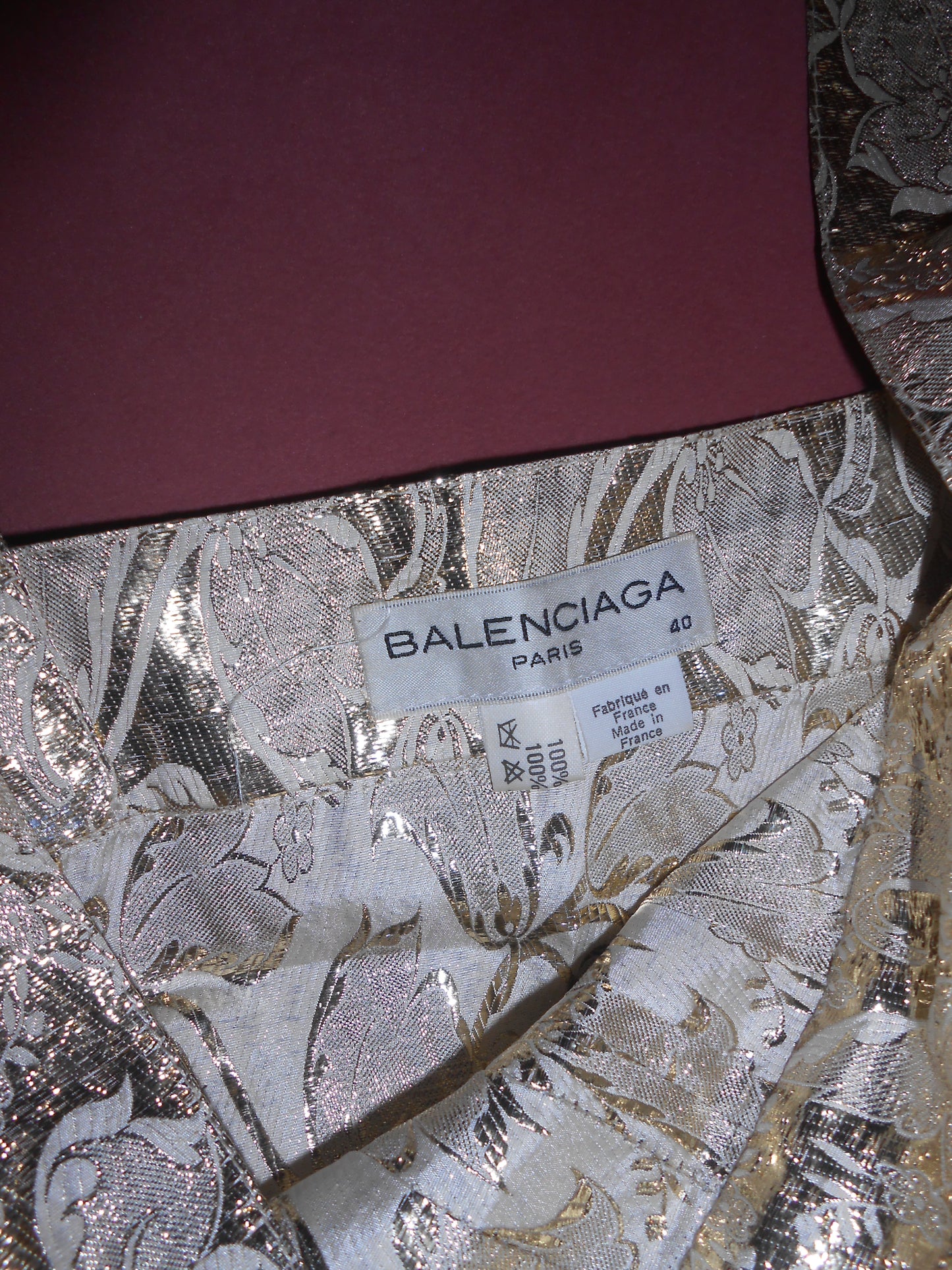 BALENCIAGA	1990S JACQUARD TOP