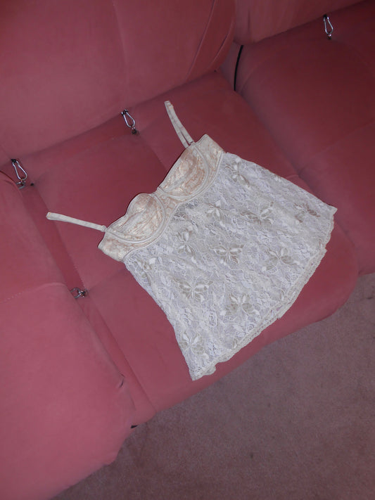 DOLCE & GABBANA EARLY 2000S LACE BUSTIER TOP