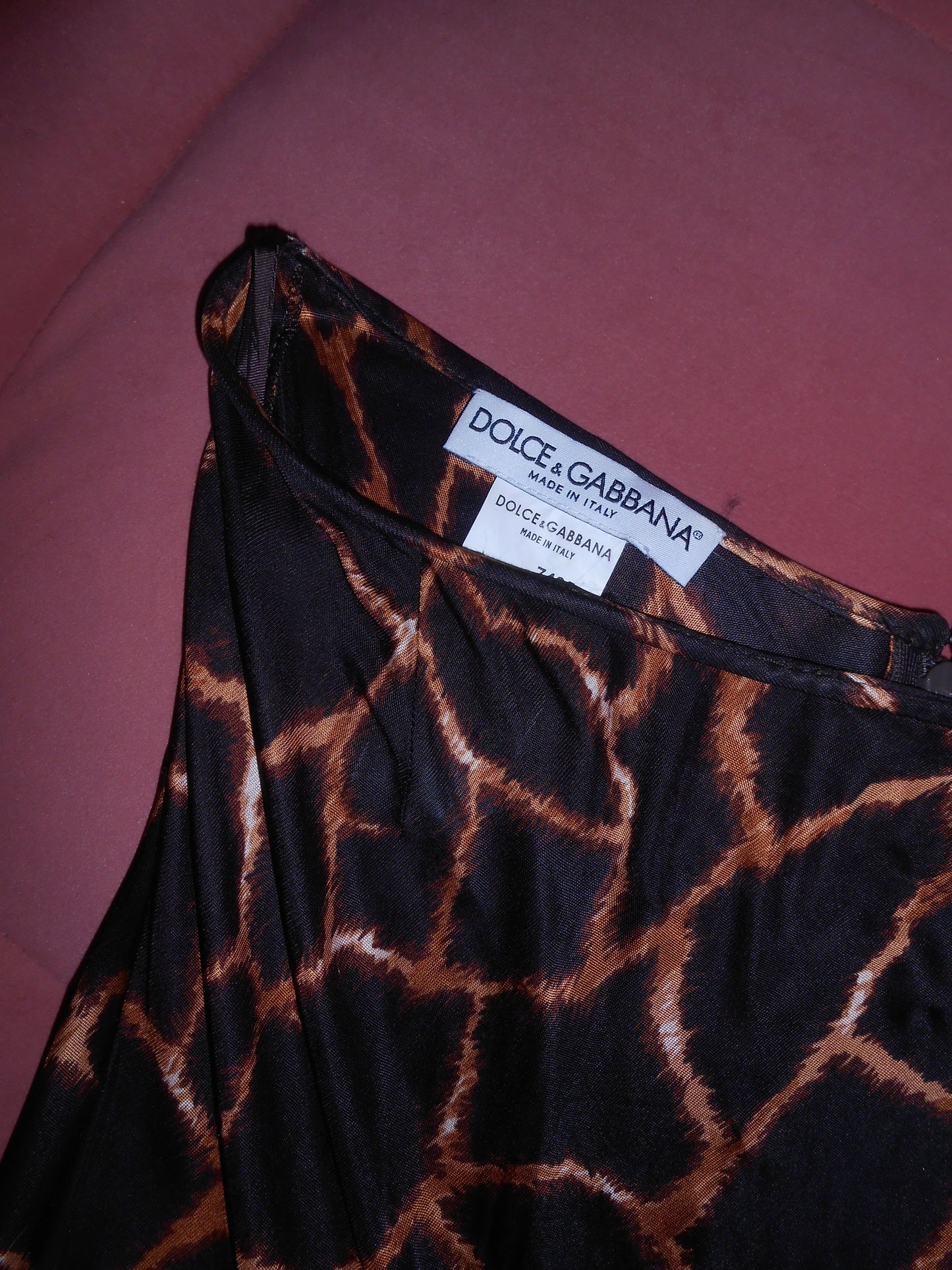 DOLCE & GABBANA 1990S GIRAFFE PRINT SKIRT